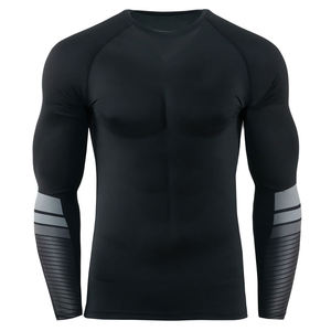 High Quality <b>Compression</b> <b>Shirt</b> for Men Sports Fitness Wear Stretchable Fabric Breathable Quick Dry Men <b>Compression</b> <b>Shirt</b> - Product Image 1