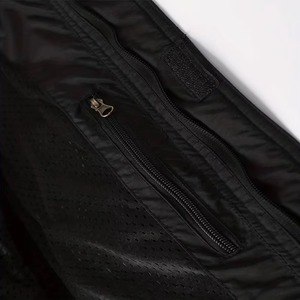 Veste Safari à Capuche Vert Olive pour Homme, Coupe-Vent en Polyester Rembourré, Style Vêtement de Travail, Fermeture Éclair, Multiples Poches, Idéale pour l'Automne - Product Image 4