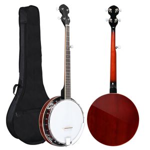 Set di banjo premium per mancini con fondo chiuso in Sapele massello e manico in Mogano, dimensioni standard, 5 corde e accessori - Product Image 3