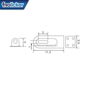 Pull Buckle One-Section T100 for <b>Mario</b> Machine Tragamonedas Door Lock English FRO Brand - Product Image 2