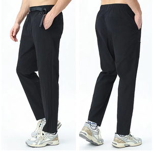 Pantalon de survêtement de sport à taille élastique réglable, haute élasticité, pour l'entraînement, la course et la gym, vente directe usine, commande en gros - Product Image 4