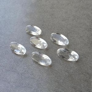 Cristal de quartz naturel AAA+ facetté, grande pierre précieuse ovale calibrée, pour la fabrication de bijoux - Product Image 6
