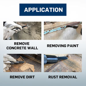 การทำความสะอาดพื้นผิวอย่างมีประสิทธิภาพด้วยเครื่องขูดเข็มอากาศ lematec LE-AN67มี12เข็ม6 CFM 90 PSI ยาว300มม. 4600 BPM - Product Image 4