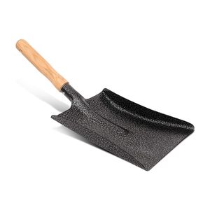 Balayette à poussière avec manche en bois, pelle à poussière en acier à haute teneur en carbone pour le nettoyage des sols de la maison, de la cuisine, du bureau - Product Image 1