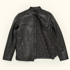 OEM Men’s <b>Cowboy</b> Leather Jacket – Vintage Western Real Leather Coat Custom Logo - Product Image 2