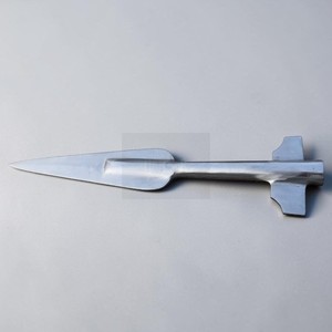 Dark Hammer Art Hand Forged Antique High Carbon Steel Medieval Viking Polish Wing Spearhead Best for Outdoor <b>Camping</b> - Product Image 1