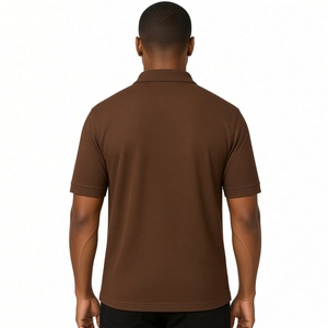 Camiseta Polo Iota Phi Theta Marrón Dryblend para Hombre, Manga Corta, Bordada, Casual, Transpirable, de Alto Rendimiento - Product Image 2