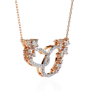Collier pendentif en diamant de laboratoire plaqué or, fermoir cœur ovale, bijou de charme pour cadeau de mariage ou de fête - Product Image 6