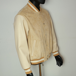 Custom Chenille Patch Embroidery Wool Sleeve Vintage Baseball Letterman Varsity <b>Jacket</b> for Unisex Cartoon Streetwear - Product Image 2