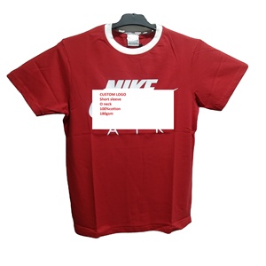 OEM ฟรีขนาดที่กําหนดเองเสื้อยืดชายแขนสั้นไหล่ตกเสื้อยืดชายแฟชั่นสไตล์สุภาพสตรีเสื้อยืดราคาขายส่ง - Product Image 1