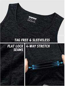 Camisetas sin mangas de secado rápido para hombre, camiseta deportiva para entrenamiento muscular, culturismo, gimnasio, camisetas de rendimiento - Product Image 2