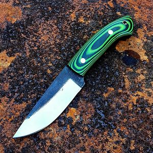 Couteau utilitaire à lame fixe personnalisé pour la chasse, le camping et le bushcraft, manche en Micarta pleine longueur, fournisseur OEM ODM en gros - Product Image 5