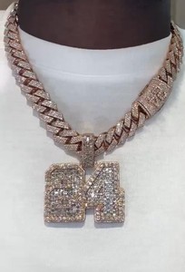 Pendentif Cœur 3D Hip Hop en Argent 925 Plaqué Or 18 carats avec Diamants Moissanite VVS Personnalisés, Bijoux Fins Ice Out pour Hommes et Femmes - Product Image 2