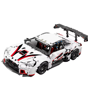 Blocs de construction compatibles avec le concept de voiture de sport blanche, blocs de construction Super Racing, modèle de voiture de vitesse, cadeau pour enfants - Product Image 5