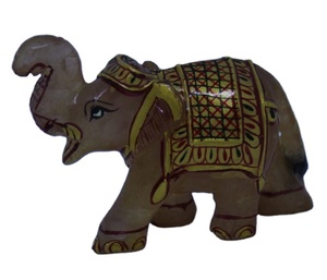 Statue d'éléphant en Quartz Rose faite à la main, sculpture de pierres précieuses, fabriquée en inde - Product Image 6