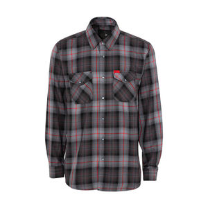 Chemise en flanelle à carreaux classique pour homme, 100% coton, manches longues et tissu doux, pour un usage décontracté ou professionnel - Product Image 1
