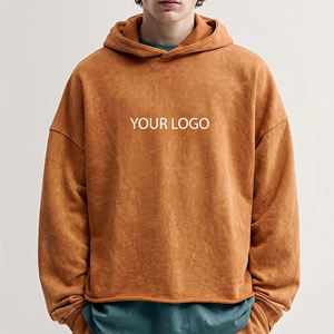 Sudadera con Capucha de Forro Polar para Hombre, Corte Regular, Color Sólido, Estilo Casual, Logotipo Frontal con Impresión por Transferencia Térmica, Impermeable para Invierno - Product Image 1