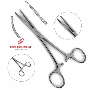 Pinces Kocher 1x2 à dents, pinces hémostatiques chirurgicales en acier inoxydable, instrument médical chirurgical - Product Image 1