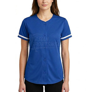 High Performance Breathable Quick Dry Short Sleeve Regular Fit 100% <b>Polyester</b> Softball <b>Shirt</b> for Women Sports Club Wholesale - Product Image 3