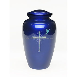 High Quality Custom Wholesale Cremation <b>Urn</b> for Human Ashes Metal <b>Large</b> Cross Engraved Cremation <b>urns</b> for Pets & Adult Ashes - Product Image 5
