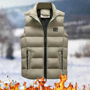 Gilet matelassé court imperméable décontracté pour homme, design unique, vente en gros - Mélange de coton, fabriqué au Pakistan - Product Image 2