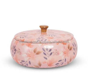 Blossom Nautical and Love Style Handcrafted Polished <b>Wood</b> Roti <b>Box</b> <b>with</b> <b>Lid</b> Artisan Craft Natural Crafts for Souvenir Use - Product Image 4