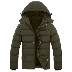 Mens <b>Waterproof</b> Windproof Puffer Jacket Stand Collar Thermal Heavy <b>Padded</b> Bubble <b>Coat</b> - Product Image 4