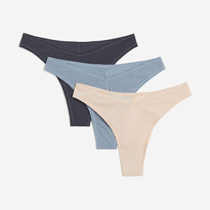 Culottes bikini en chanvre pour femmes - Culottes respirantes sans coutures à taille mi-haute - Product Image 6