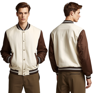 Chaqueta Varsity para Hombre con Mangas en Contraste, Moda Moderna y de Lujo - Product Image 3