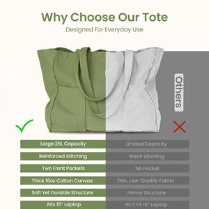 Bolsa de Mano Tipo Tote con Estampado, al por Mayor, Impresión Digital, Tejida, Ecológica, con Logotipo Personalizado OEM, para Uso Promocional, al Mejor Precio - Product Image 2