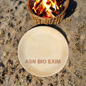 Platos desechables de estilo bambú compostables ecológicos de elegancia para todos los días, reuniones biodegradables para eventos, hoja de palma hecha para acampar - Product Image 1