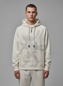 Sudadera con capucha personalizada con pedrería y lavado ácido para hombre, corte holgado y extragrande, 500 g/m² de felpa francesa de alto gramaje, estilo urbano, con cremallera completa, OEM - Product Image 5