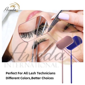 Espejo cuadrado para extensiones de pestañas, accesorios cuadrados de acero inoxidable para extensiones de pestañas - Product Image 4