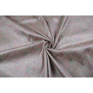 ผ้าตกแต่งบ้านลายดอกไม้สีเขียวเข้มแบบโบรเคด ทันชุย กว้าง 44 นิ้ว ขายเป็นหลา - Product Image 4