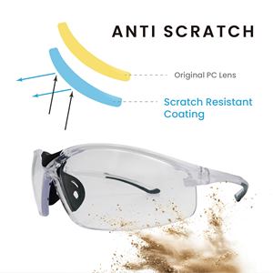 Tonshung SA1369 Frameless Anti-Fog/Anti-Scratch Safety <b>Glasses</b> for Indoor Industrial Use-Personal Protective Equipment - Product Image 4