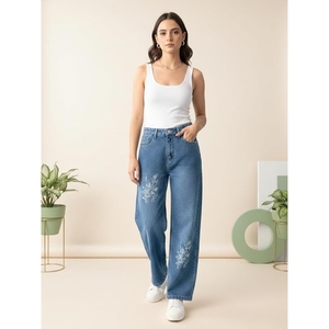 Women’s Summer Wide Leg Denim <b>Jeans</b> High Waist Straight Fit Casual Pants for Office, Vacation & Everyday Wear - Product Image 3
