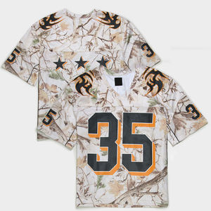 Camiseta Deportiva de Fútbol con Logotipo Personalizado, Estilo Casual, Corte Cuadrado, Malla Transpirable, Talla Grande, Secado Rápido, para Hombre, Corte Ajustado, con Diseño Sublimado - Product Image 4