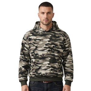 100% Camouflage <b>Cropped</b> <b>Top</b> <b>Men</b> Hoodies OEM Oversized Loose Fit Customized Streetwear Wholesale Hoody Blank Supplier - Product Image 1