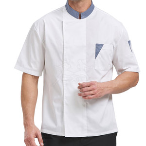 Veste de chef unisexe moderne avec matière respirante et coupe décontractée pour les équipes de restauration - Product Image 2