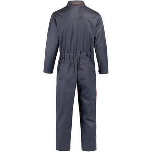 Hi Vis Polyester Unisex Work Coverall Reflective Safety <b>Overall</b> Oeko-Tex Certified Industrial Jumpsuit Needle Detection - Product Image 2