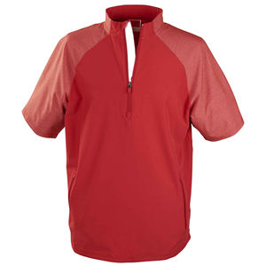 เสื้อแจ็คเก็ตเบสบอลแขนสั้นสำหรับฝึกซ้อม  แบบมีซิป 1/4  สำหรับทีม  สามารถสั่งทำได้ - Product Image 5