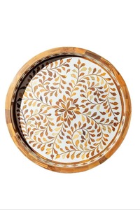 Hot <b>Sale</b> Mother of Pearl Shell Serving and Storage Tray <b>for</b> Home Dining Room Tabletop Organization Gift and Interior Decoration - Product Image 5
