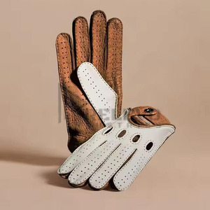 Gants et mitaines en cuir pour écran tactile – Vente en gros – Mode hiver – Personnalisables – Gants de conduite extérieurs pour femmes et hommes - Product Image 4