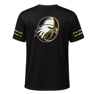 T-shirt de sport noir pour homme en polyester, tenue d'entraînement, vêtement de performance décontracté pour le hockey et les activités de plein air - Product Image 2