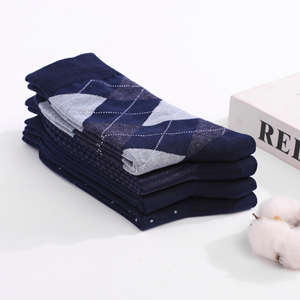 Custom Designer Bamboo Cotton Classic Formal Office Business Man <b>Socks</b> Argyle Casual Crew Dress Tube <b>Socks</b> for Men - Product Image 5