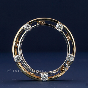 Bague en or massif 14 carats de qualité supérieure avec diamant de laboratoire pour homme, design classique moderne, alliance avec diamant de laboratoire de haute qualité - Product Image 2