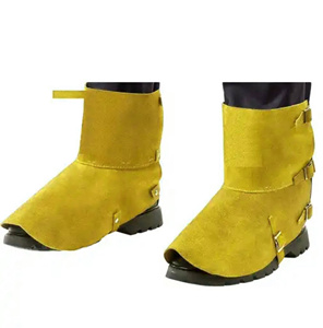 Premium Quality Heavy-Duty Cowhide Split Leather Welding Gaiter Industrial Protective Equipment for Safety Shoes Workwear - Product Image 6