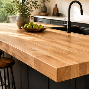 Premium Wholesale Eased Edge Oil Finished Acacia Butcher Block Countertop AB Grade Ideal for Kitchen Area, Laundry Room, etc - Product Image 1