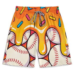 Pantalones Cortos Deportivos Personalizados de Béisbol, Sublimados, Ecológicos, de Malla Transpirable, OEM ODM - Product Image 1