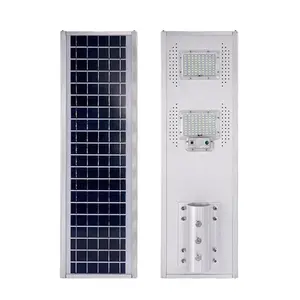 120W 200W 300W conduziu a lâmpada Luz solar conduzida solar da rua tudo em um 1 sensor exterior 30w 60w 90w 200w luz de rua conduzida solar